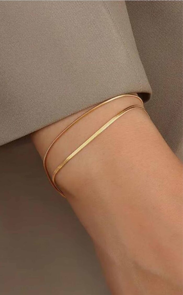 Herringbone Chain Bracelets