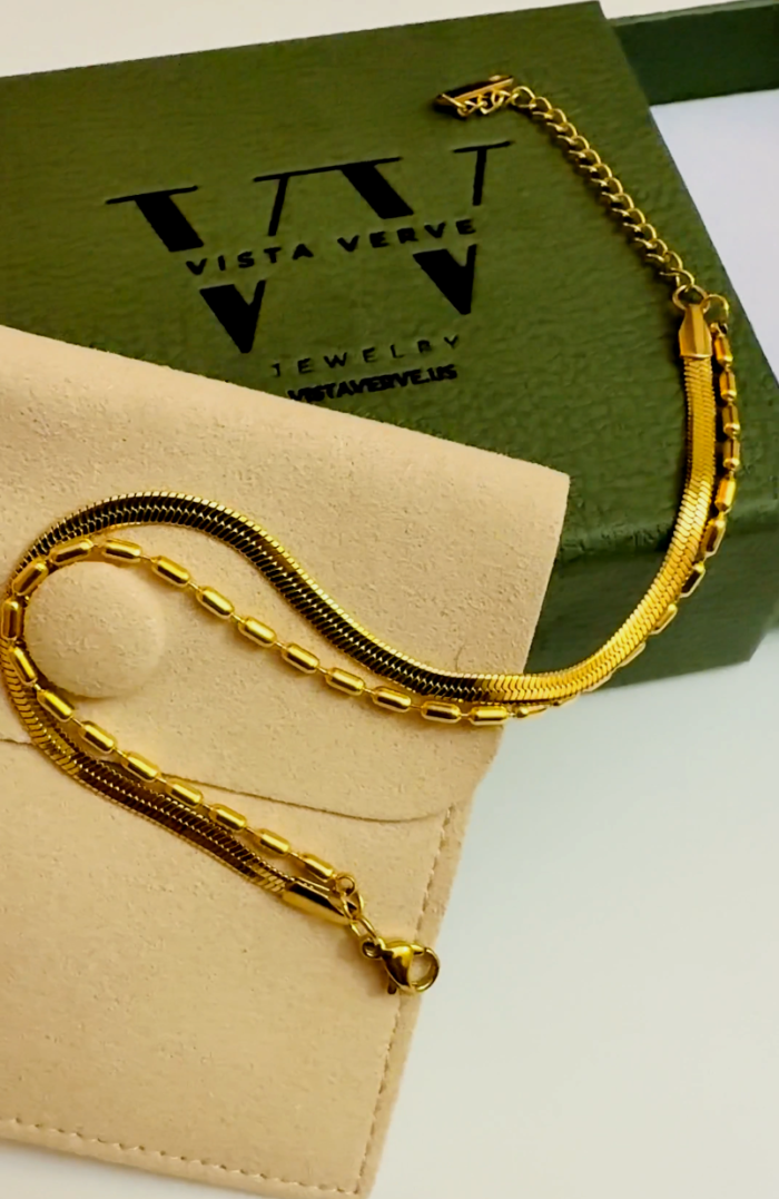 18K Gold Plated Snake Chain bracelets