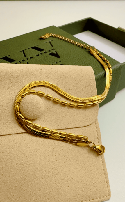 18K Gold Plated Snake Chain bracelets
