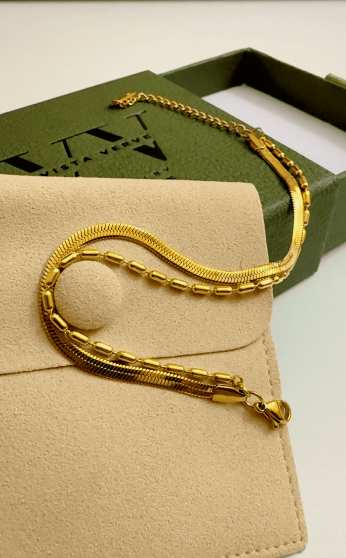 18K Gold Plated Snake Chain bracelets