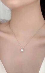 Moissanite Pendant Necklace