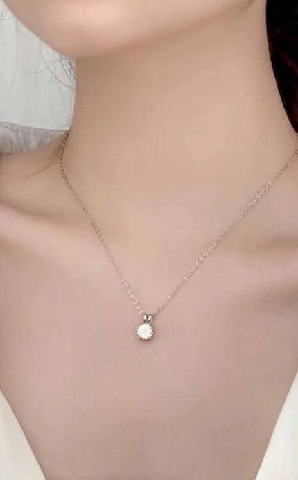 Moissanite Pendant Necklace