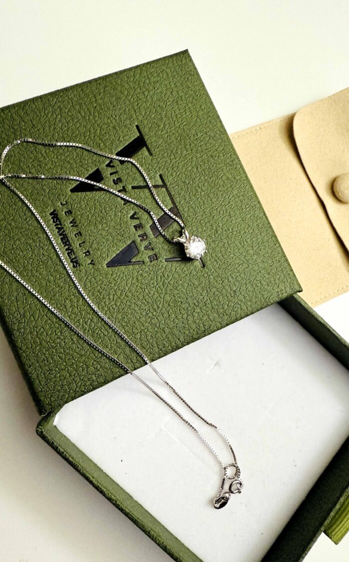 Moissanite Pendant Necklace