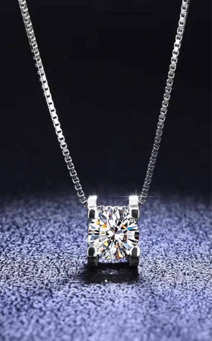 Moissanite Pendant Necklace